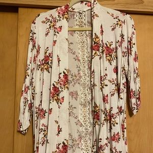 Maurices floral cardigan